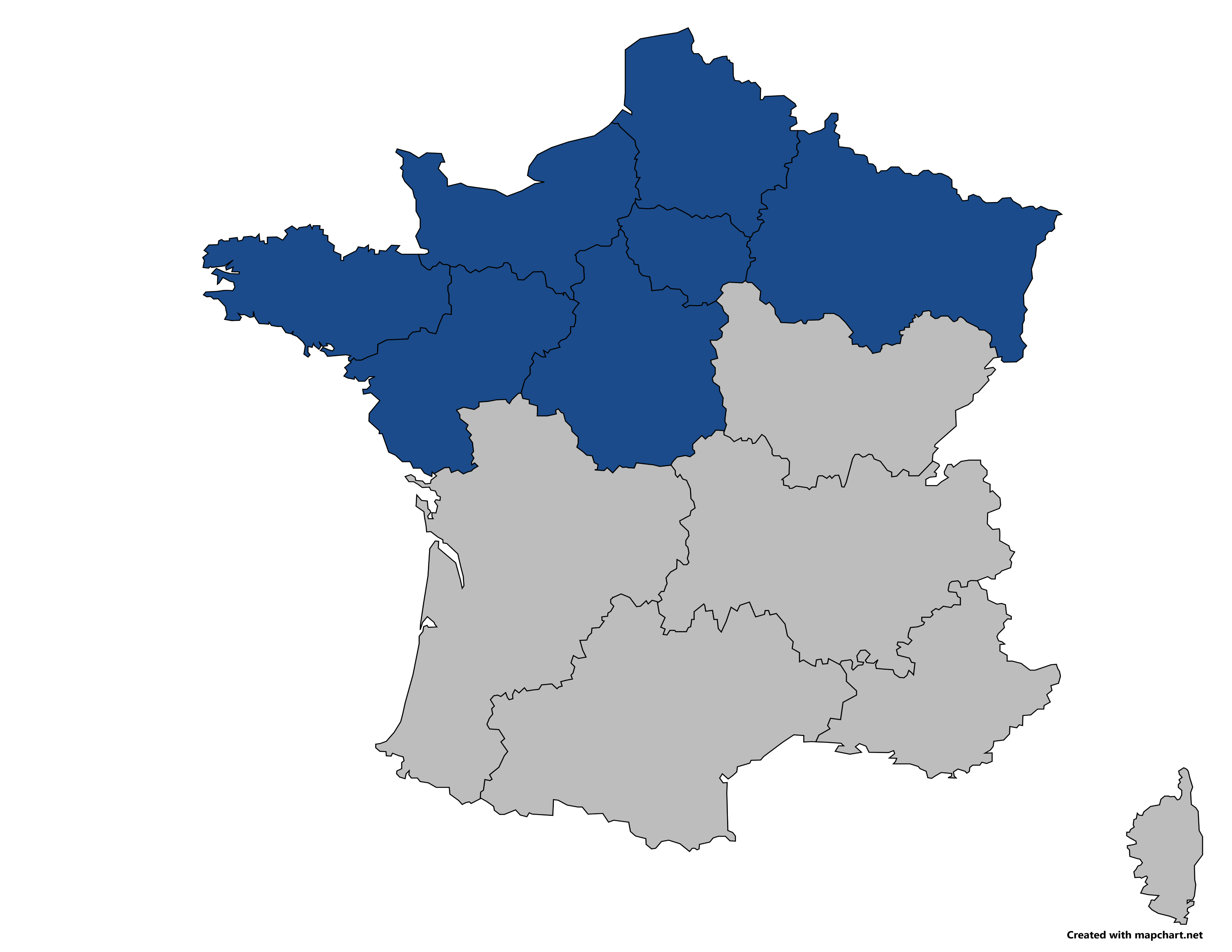 Carte des zones couvertes par BNS Transport