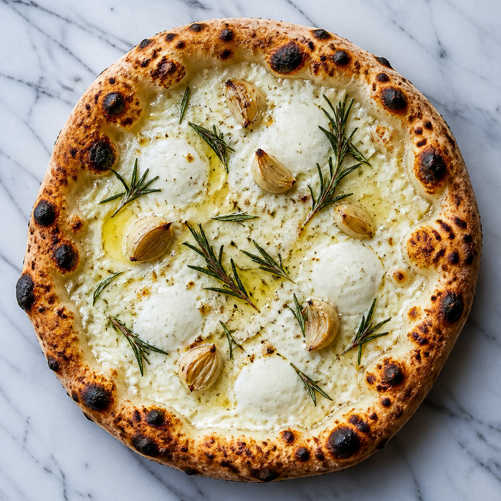Pizza Bianca à la ricotta et truffe
